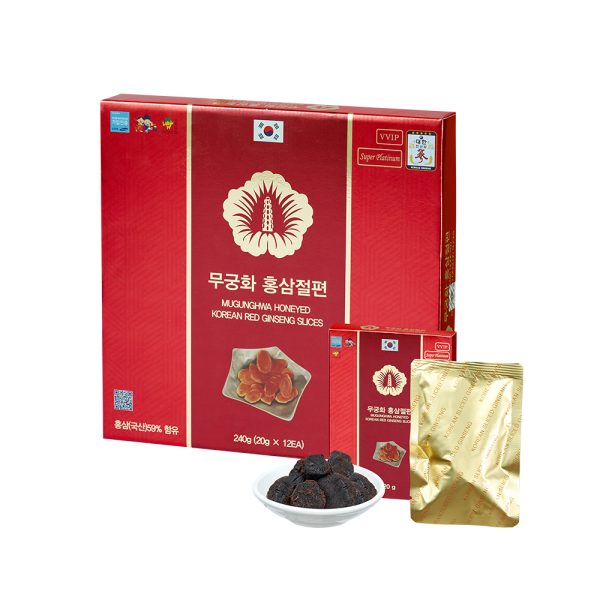 Hồng Sâm Lát Tẩm Mật Ong Mugunghwa 12 Gói X 20g